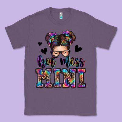 Mess Mini Messy Bun Classic Tee Designed By Zillion Design Studio