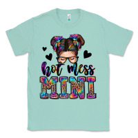 Seafoam mess mini messy bun Classic Tee - Zillion Design Studio