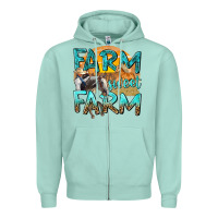 Seafoam farm sweet farm with horses Zipper Hoodie - texasbilliewilder