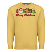 Antique Gold hohoho merry christmas santa coffee cup tree cooki Premium Sweatshirt - FaDigitalArtStudio