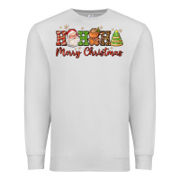 Dove Grey hohoho merry christmas santa coffee cup tree cooki Premium Sweatshirt - FaDigitalArtStudio