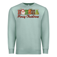 Seafoam hohoho merry christmas santa coffee cup tree cooki Premium Sweatshirt - FaDigitalArtStudio