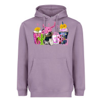 Lavender neon western coffee cups Heavyweight Hoodie - Zillion Design Studio