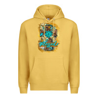 Antique Gold western cross blessed lily butterfly Premium Hoodie - BarkalooDesign
