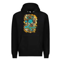 Black western cross blessed lily butterfly Premium Hoodie - BarkalooDesign