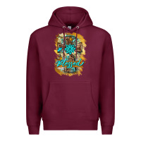 Burgundy western cross blessed lily butterfly Premium Hoodie - BarkalooDesign