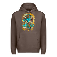 Coffee western cross blessed lily butterfly Premium Hoodie - BarkalooDesign