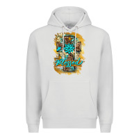 Dove Grey western cross blessed lily butterfly Premium Hoodie - BarkalooDesign