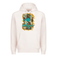Pale Pink western cross blessed lily butterfly Premium Hoodie - BarkalooDesign