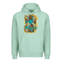 Seafoam western cross blessed lily butterfly Premium Hoodie - BarkalooDesign