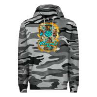 Slate Camo western cross blessed lily butterfly Premium Hoodie - BarkalooDesign