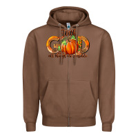 Chestnut With God All Thing Are Possible Zipper Hoodie - RanaPortraitStore