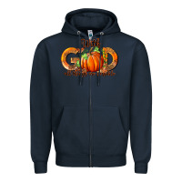 Navy With God All Thing Are Possible Zipper Hoodie - RanaPortraitStore