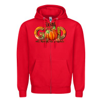 Red With God All Thing Are Possible Zipper Hoodie - RanaPortraitStore