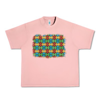 Salmon autism awareness background Urban Heavy Tee - Artiststas