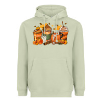 Matcha pumpkin spice latte coffee cups Heavyweight Hoodie - Zillion Design Studio