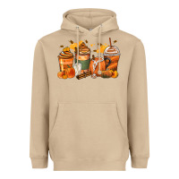 Mushroom pumpkin spice latte coffee cups Heavyweight Hoodie - Zillion Design Studio