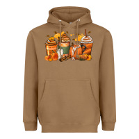 Toasted Coconut pumpkin spice latte coffee cups Heavyweight Hoodie - Zillion Design Studio