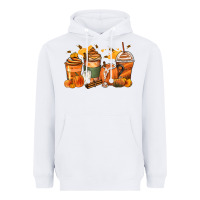 White pumpkin spice latte coffee cups Heavyweight Hoodie - Zillion Design Studio