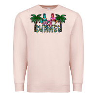 Pale Pink summer Premium Sweatshirt - CowhideDigitalArt