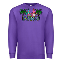 Purple summer Premium Sweatshirt - CowhideDigitalArt