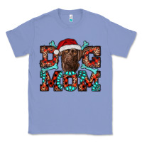 Colony Blue Christmas Labrador Dog Mom Classic Tee - RanaPortraitStore