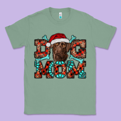 Christmas Labrador Dog Mom Classic Tee Designed By Ranaportraitstore