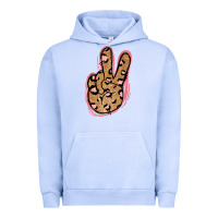 Pigment Grape Ice Gold Glitter Pink Leopard Peace Sign Urban Hoodie - Jasminsmagicworld