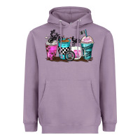 Lavender motocross coffee cups Heavyweight Hoodie - Zillion Design Studio