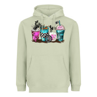Matcha motocross coffee cups Heavyweight Hoodie - Zillion Design Studio