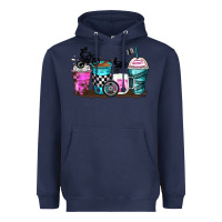 Navy motocross coffee cups Heavyweight Hoodie - Zillion Design Studio