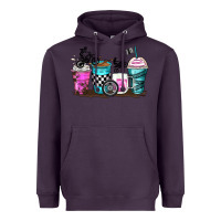 Plum motocross coffee cups Heavyweight Hoodie - Zillion Design Studio