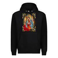 Black our lady of guadalupe frame Premium Hoodie - BarkalooDesign