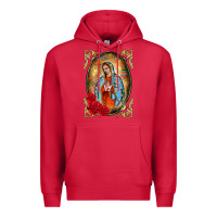 Cardinal our lady of guadalupe frame Premium Hoodie - BarkalooDesign