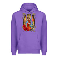 Purple our lady of guadalupe frame Premium Hoodie - BarkalooDesign