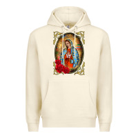 Sandshell our lady of guadalupe frame Premium Hoodie - BarkalooDesign