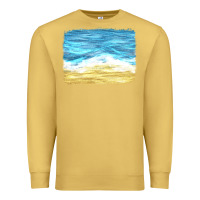 Antique Gold glitter beach background Premium Sweatshirt - HRA Design Shop