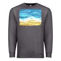 Charcoal Heather glitter beach background Premium Sweatshirt - HRA Design Shop