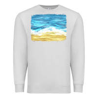 Dove Grey glitter beach background Premium Sweatshirt - HRA Design Shop