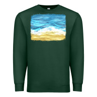 Sports Green glitter beach background Premium Sweatshirt - HRA Design Shop