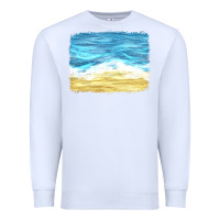 White glitter beach background Premium Sweatshirt - HRA Design Shop
