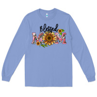 Colony Blue blessed mom Long Sleeve Tee - BarkalooDesign