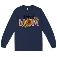 Navy blessed mom Long Sleeve Tee - BarkalooDesign