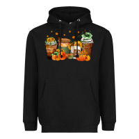 Black fall coffee cups Heavyweight Hoodie - Zillion Design Studio