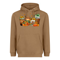 Toasted Coconut fall coffee cups Heavyweight Hoodie - Zillion Design Studio