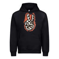 Dalmatians Skin Peace Sign Urban Hoodie | Teevron