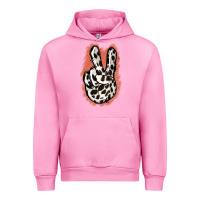 Fuchsia Pink Dalmatians Skin Peace Sign Urban Hoodie - Jasminsmagicworld