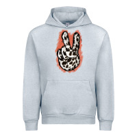 Heather Grey Dalmatians Skin Peace Sign Urban Hoodie - Jasminsmagicworld