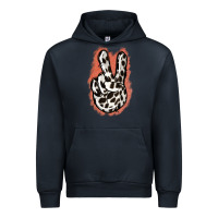 Navy Dalmatians Skin Peace Sign Urban Hoodie - Jasminsmagicworld