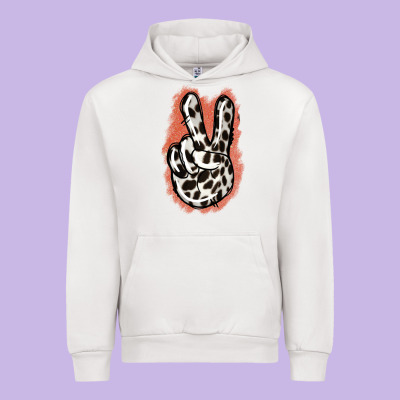 Dalmatians Skin Peace Sign Urban Hoodie Designed By Jasminsmagicworld